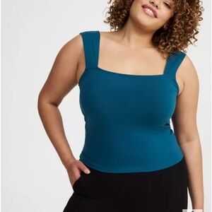 Foxy square neck crop tank